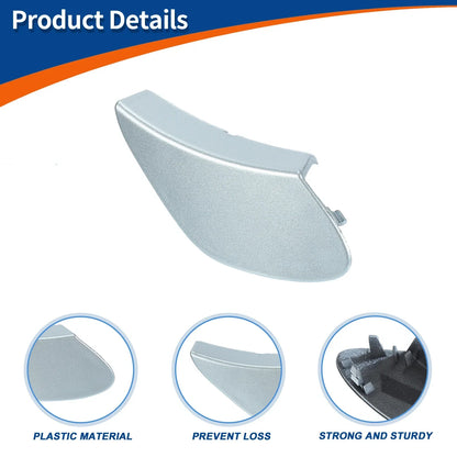 Front Car Bumper Tow Hook Cover for Mercedes-Benz GLE (2016-2023) Silver Tone