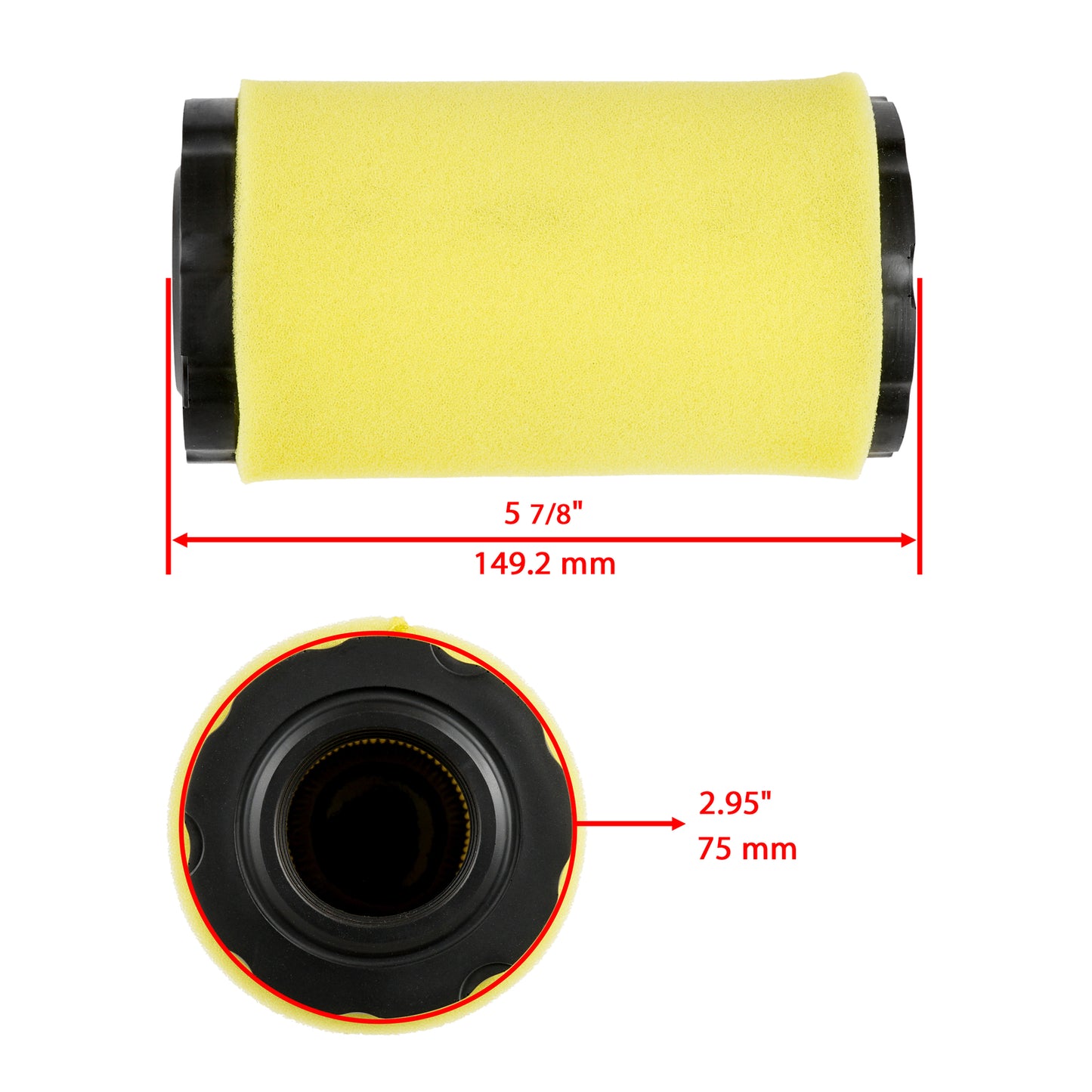 Air Filter Replacement for John Deere LA115 D120 E110 S110 GY21055 (2000–2009)