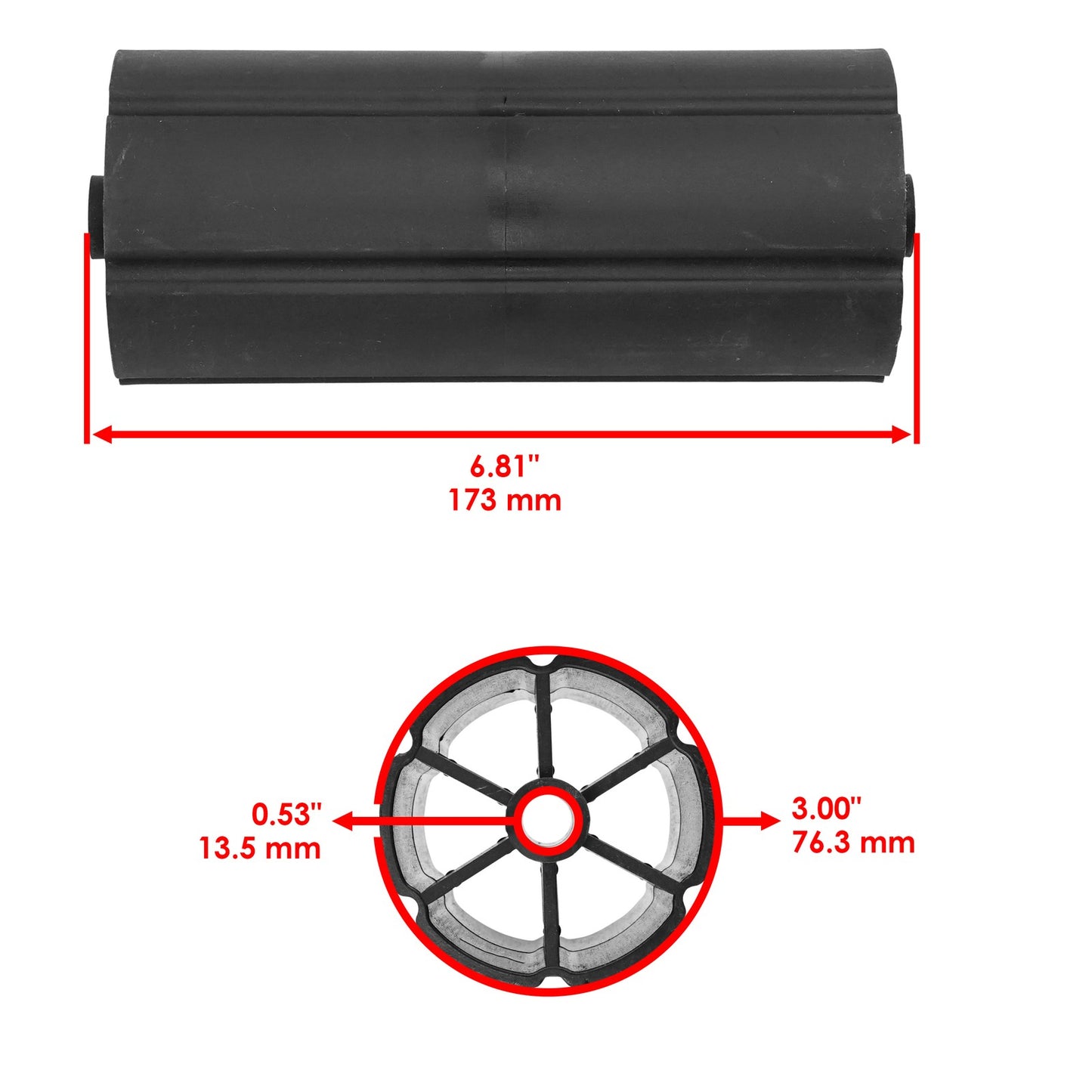 Deck Roller Replacement for Husqvarna Poulan Dixon Jnsered RedMax (2000–2018)
