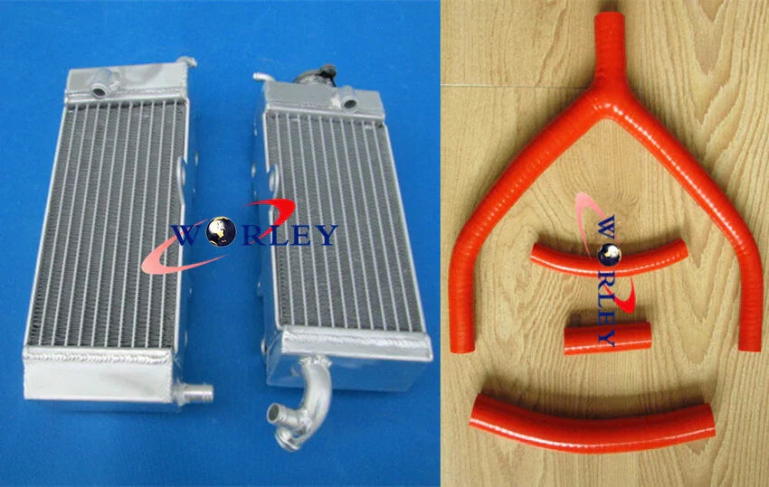 Aluminum Radiator + Blue Hose for Yamaha YZ250 WR250 (1992-1993)