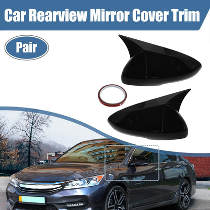 ABS Black Car Rearview Mirror Cover Trim for Honda Accord 2018-2022