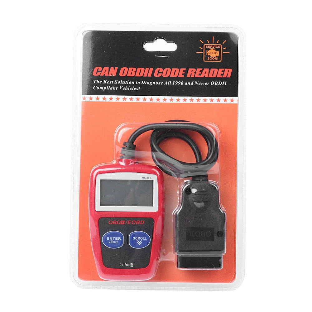 Engine Diagnostic Scanner OBD2 Code Reader Reset Tool for Car (Various Years)