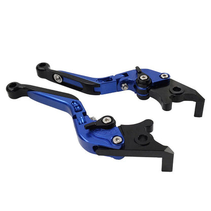 Blue Extendable Brake Clutch Levers for BMW F650GS (2002-2007)