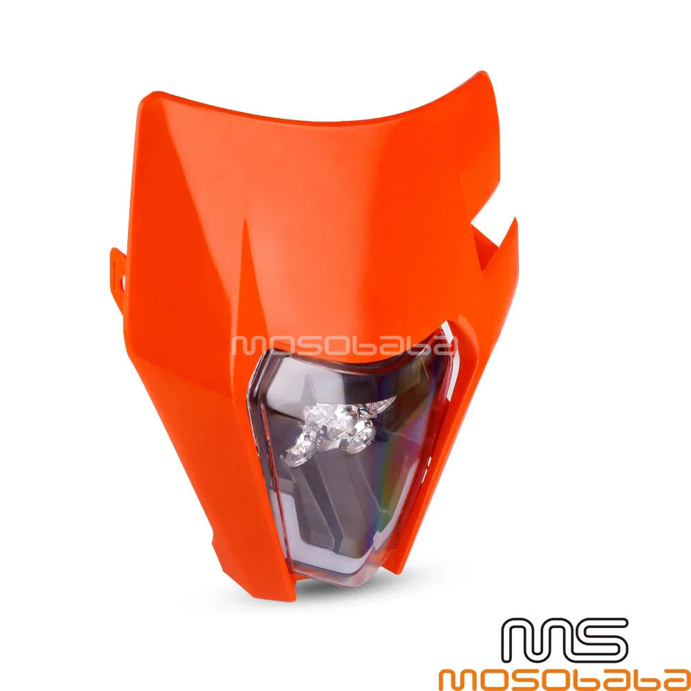 LED Headlight Fairing for KTM EXC-F 500, EXC 300 TPI SIX DAYS (2017-2023)