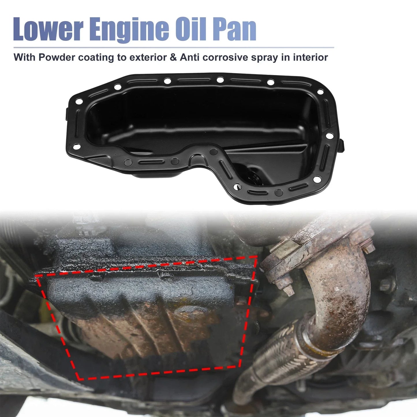 Engine Oil Pan for Dodge Durango, Ram 1500 (2011-2023, 2013-2018)