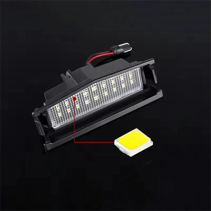 White LED License Plate Lights for Mazda MX5 Miata (2016-2022)
