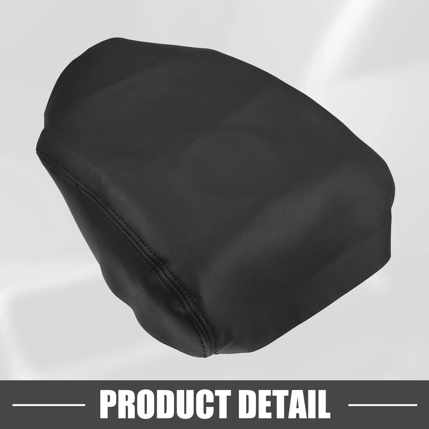 Center Console Cover Armrest Pad for Honda Ridgeline (2006-2014) Black Faux Leather