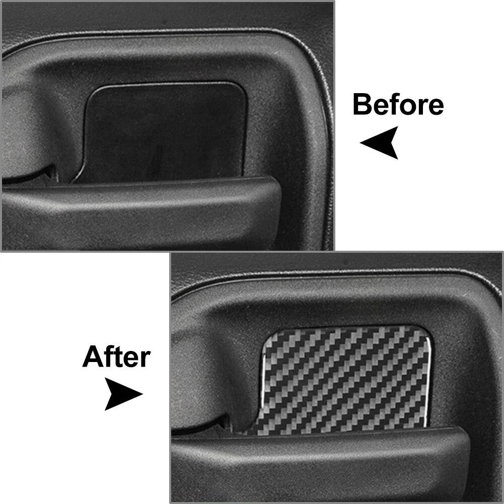 4 Pcs Door Handle Bowl Cover Trim for Jeep Wrangler (2011-2017)