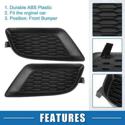 2 x Front Fog Light Grille Covers for Dodge Charger (2011-2014)