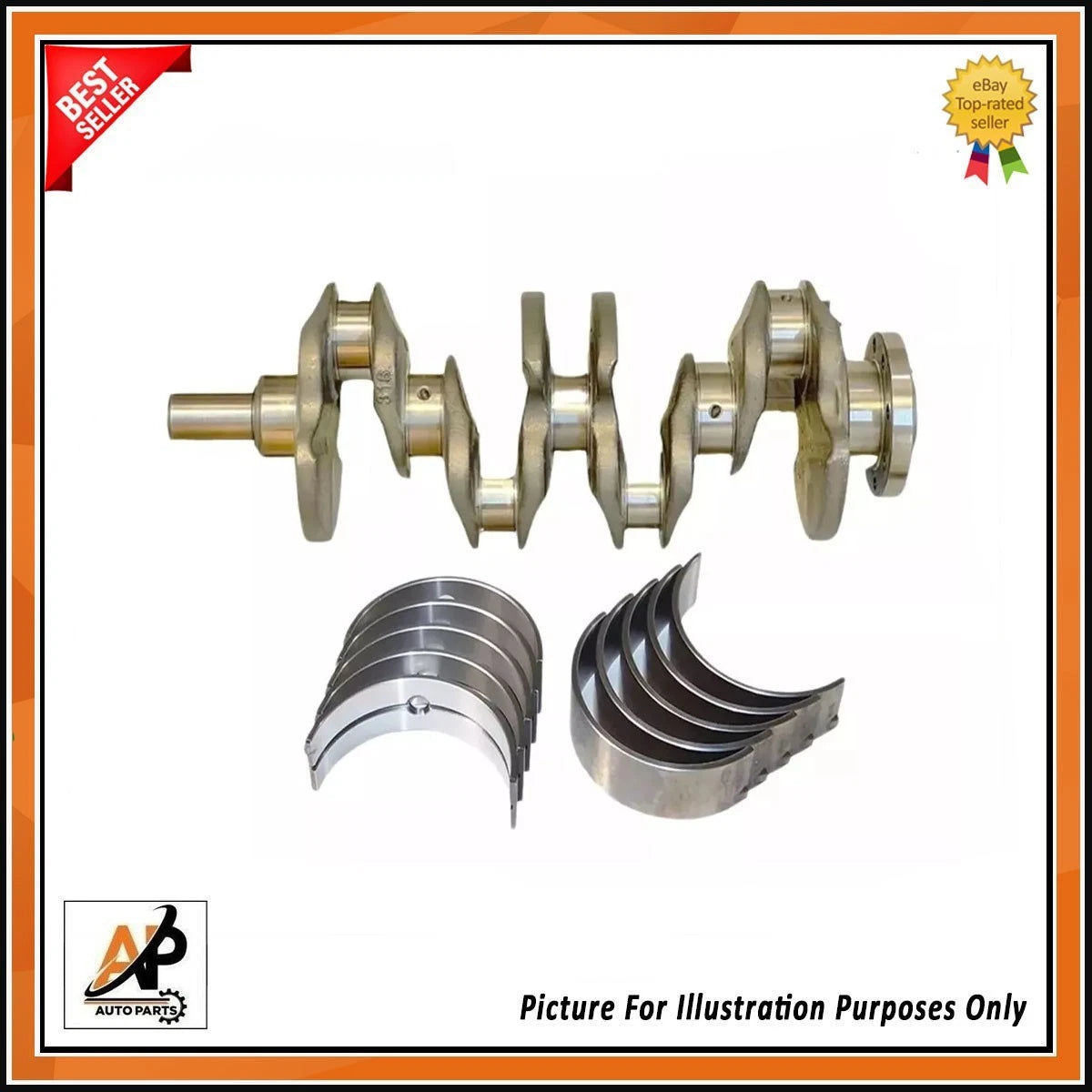 Crankshaft Kit with Bearings for Ford Focus Galaxy 2.0 EcoBlue (2016–2021)