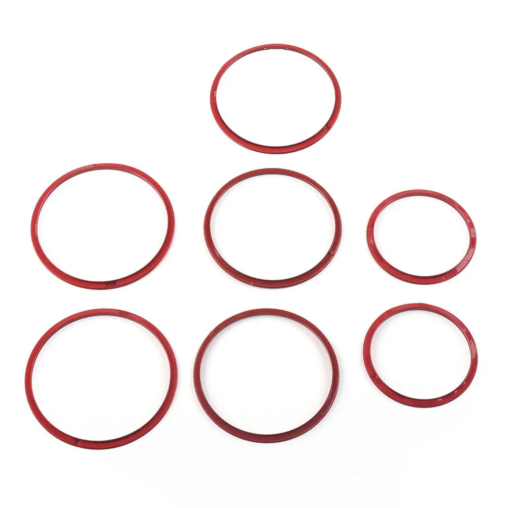 AC Air Vent Outlet Inner Ring Cover Trim  Red for Mercedes Benz C Class (2015-2021)