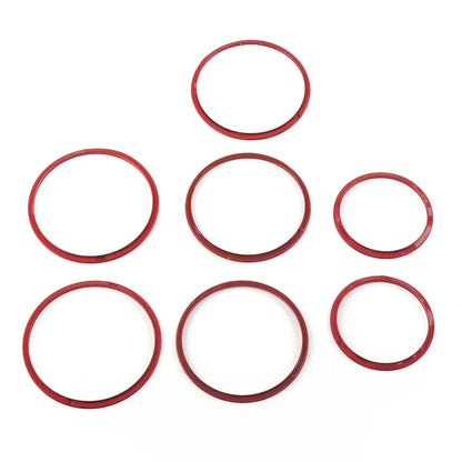 AC Air Vent Outlet Inner Ring Cover Trim  Red for Mercedes Benz C Class (2015-2021)