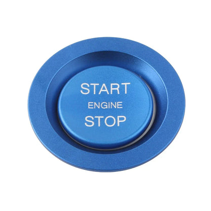 Blue Engine Start Button Decorative Ring Cover for Range Rover Jaguar