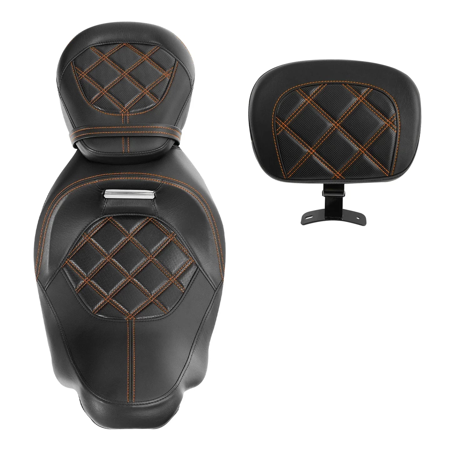 Rider & Passenger Seats Backrest Pad for Harley CVO Road Glide (2009 - 2023)