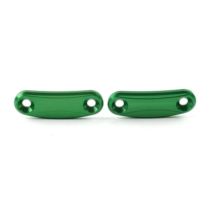 Green Mirror Block Off Base Plates for Kawasaki ZX-10R (2011-2015)