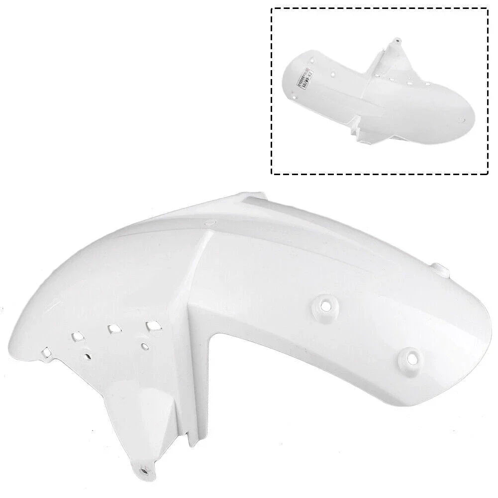 Unpainted White Front Fender Mudguard for Kawasaki Ninja ZX6R (2005)