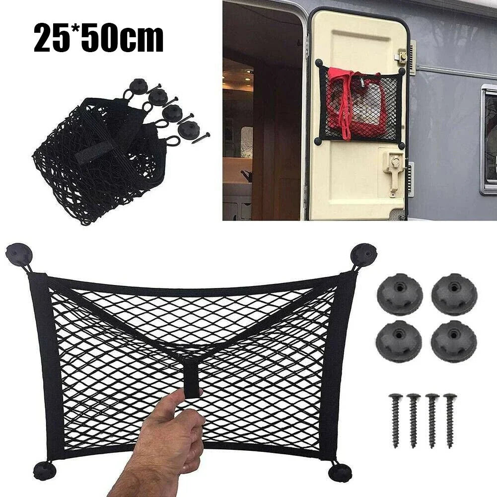 Elastic Storage Net 2550cm for Cargo Van for MOTORHOME Mobile Home Caravan