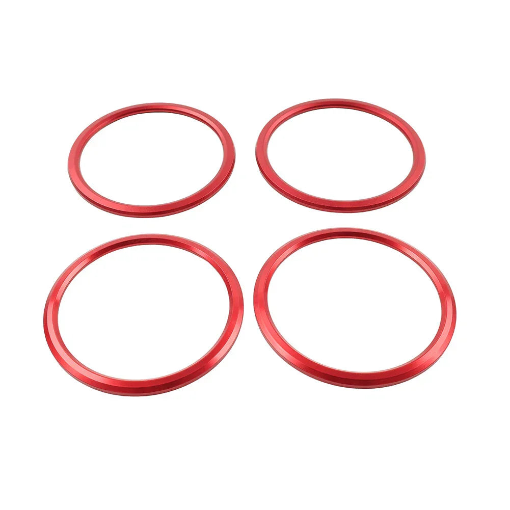 Red Air Condition Vent Outlet Ring Cover Trim for Chevrolet Camaro (2017-2022)