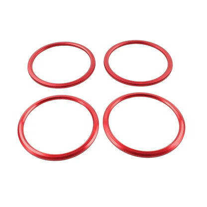 Red Air Condition Vent Outlet Ring Cover Trim for Chevrolet Camaro (2017-2022)