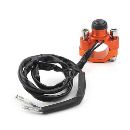 Rotating Bar Clamp Start Stop Kill Switch Button 7/8" for Universal Handlebar