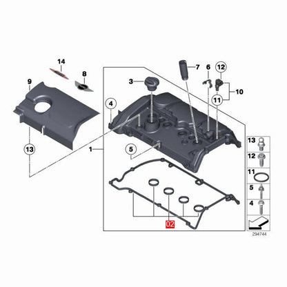 Valve Cover Gasket Set for MINI R56 R57 R58 R60 R61 (2006-2015)