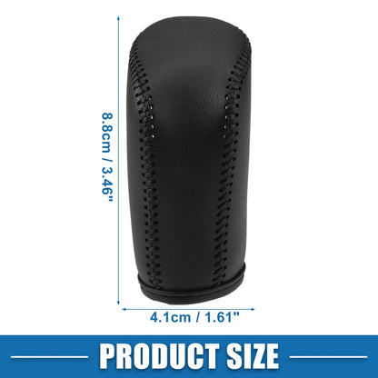 Gear Shift Head Knob Cover for Honda Civic 11th Gen 2022-2023 Faux Leather Black