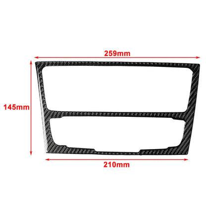 Carbon Black Console AC Audio CD Panel Cover Trim for Audi Q5 (2009-2017)