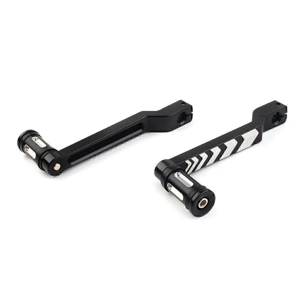 Black Heel & Toe Shift Lever & Shifter Pegs for Harley FLHT FLTR