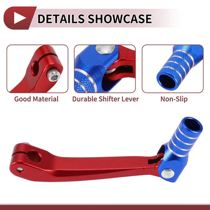 Gear Shift Lever for Honda CRF150F 2003-2017 - Red Blue Silver Tone