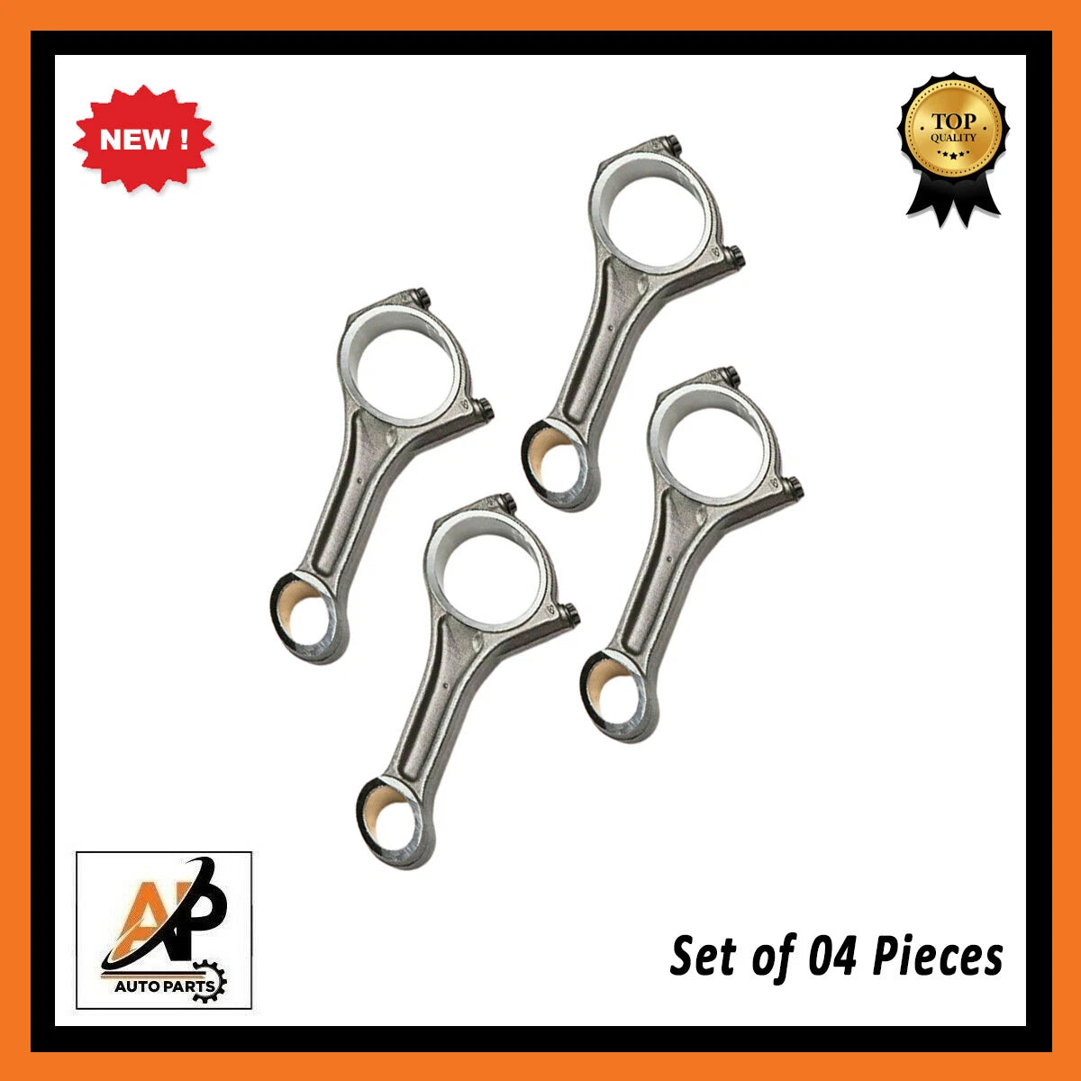 Connecting Rod Set 4 Piece Replacement for Jaguar XE XF 2.0D (2017–2022)
