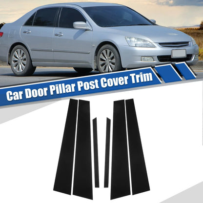 Glossy Black Car Door Window Pillar Post Covers for Honda Accord (2003-2007)