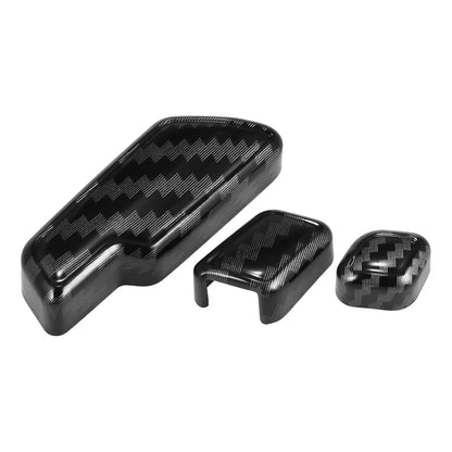 6Pcs Carbon Fiber Car Door Adjust Button Switch Covers for Mercedes Benz