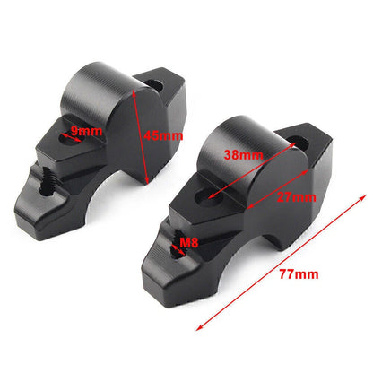 Black Motorcycle Handlebar Riser Clamp for Honda XADV 750 (2017-2019)