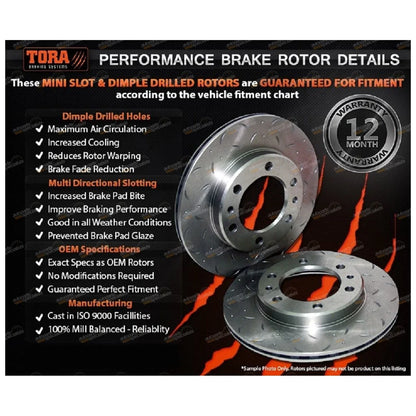 2 x Rear Disc Rotors + Brake Pads for Landcruiser VDJ76 VDJ78 VDJ79 (2007–2013)