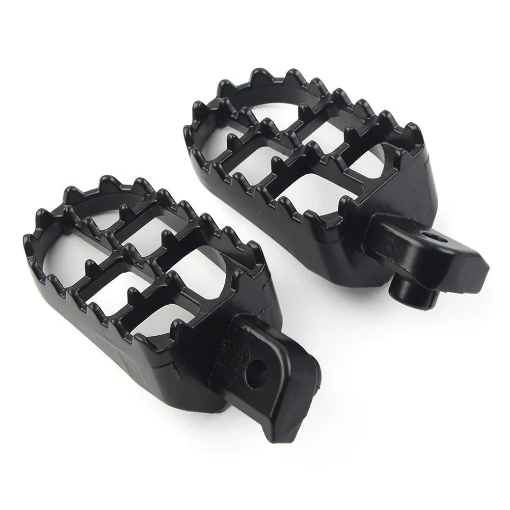 CNC Wide Foot Pegs Rear Set Pedals for Universal Motorcycle Bike Black