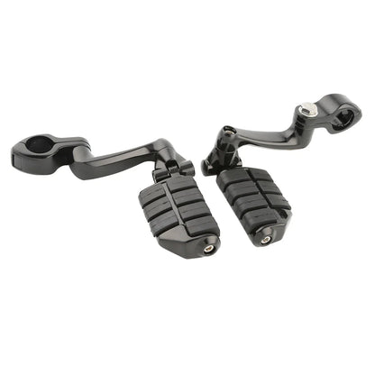 1 1/4" Engine Guard Adjustable Male Mount Highway Footpegs for Harley