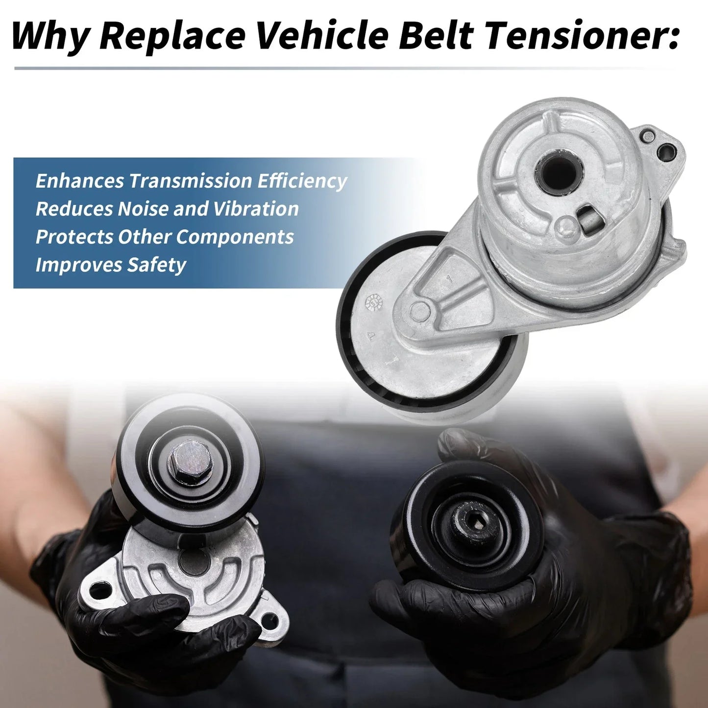 Belt Tensioner for Mercedes-Benz C-Class (2020-2022) Metal Plastic 1 x Pc