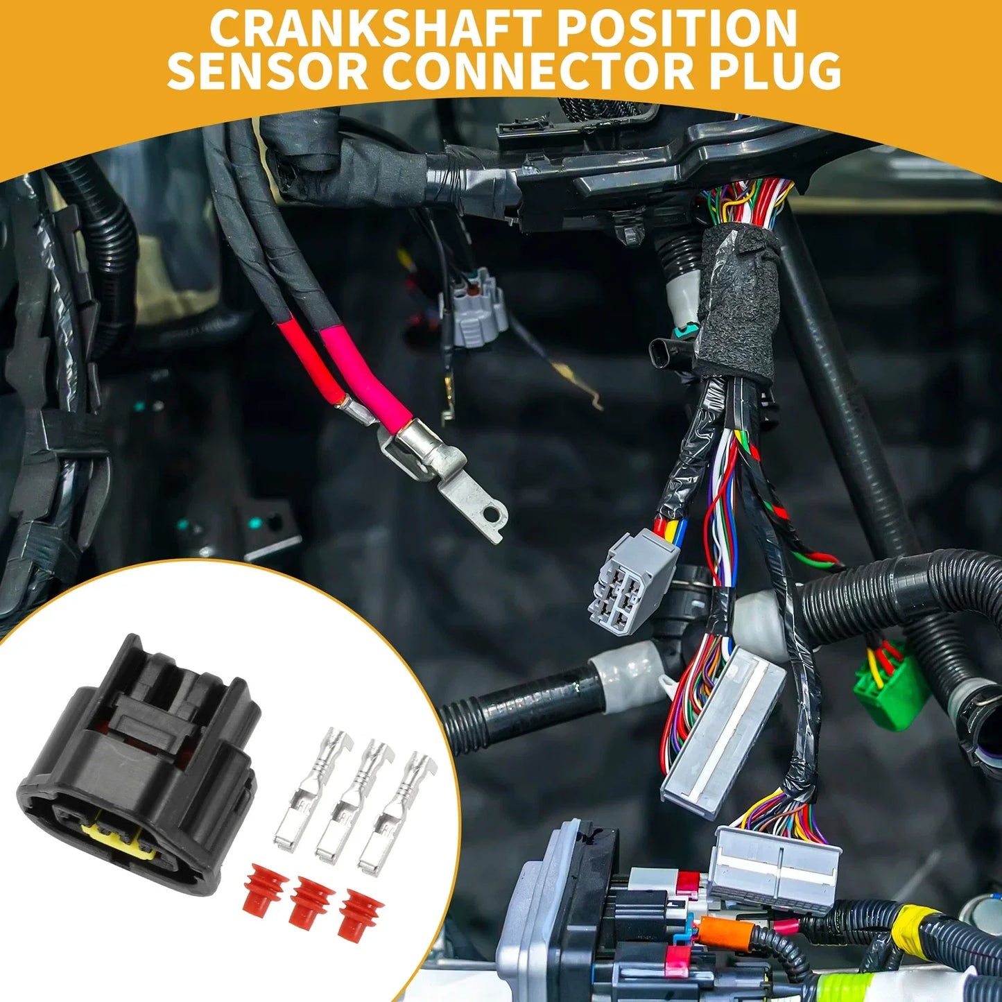 Crankshaft Position Sensor Connector Plug for Toyota - 1 Set
