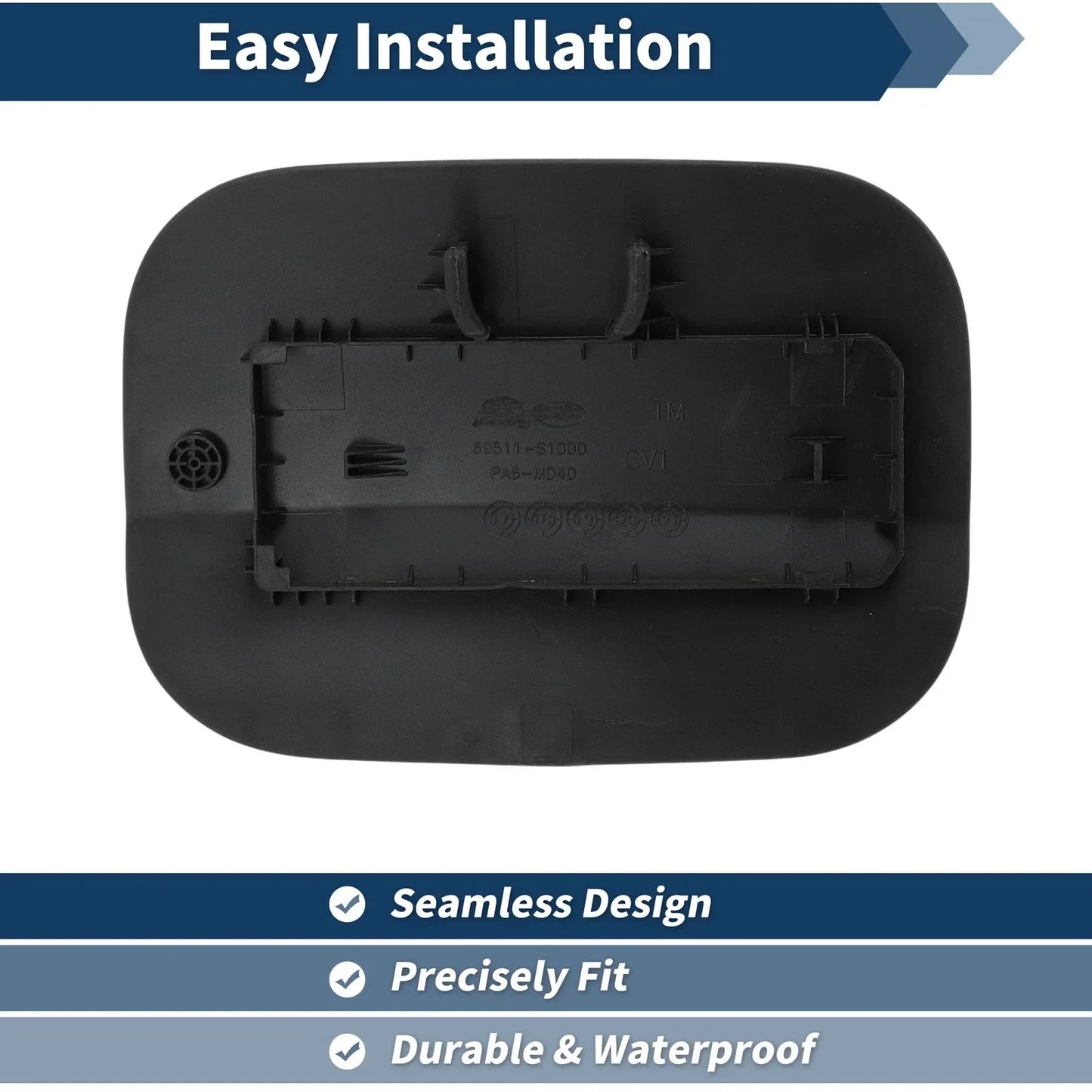 Fuel Tank Door for Hyundai Santa Fe 2019-2023 Gas Filler Door 2 x Covers