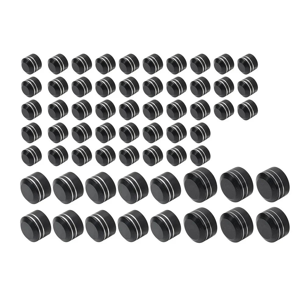 62X Engine Bolt Caps Cover Kit for Harley Road King Street Glide (2007-2016)
