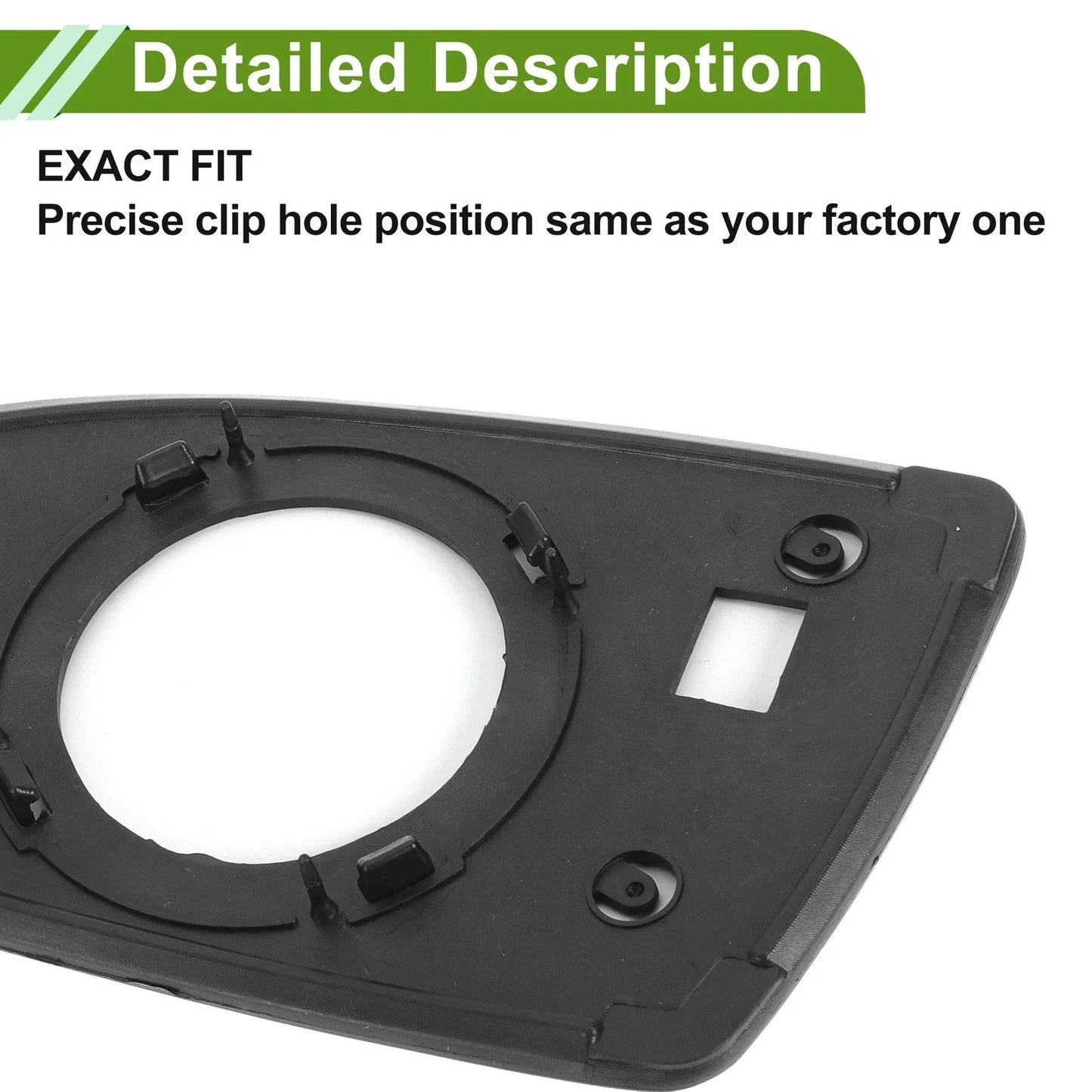 Right Side Mirror Glass Replacement for Hyundai Accent (2005-2009)