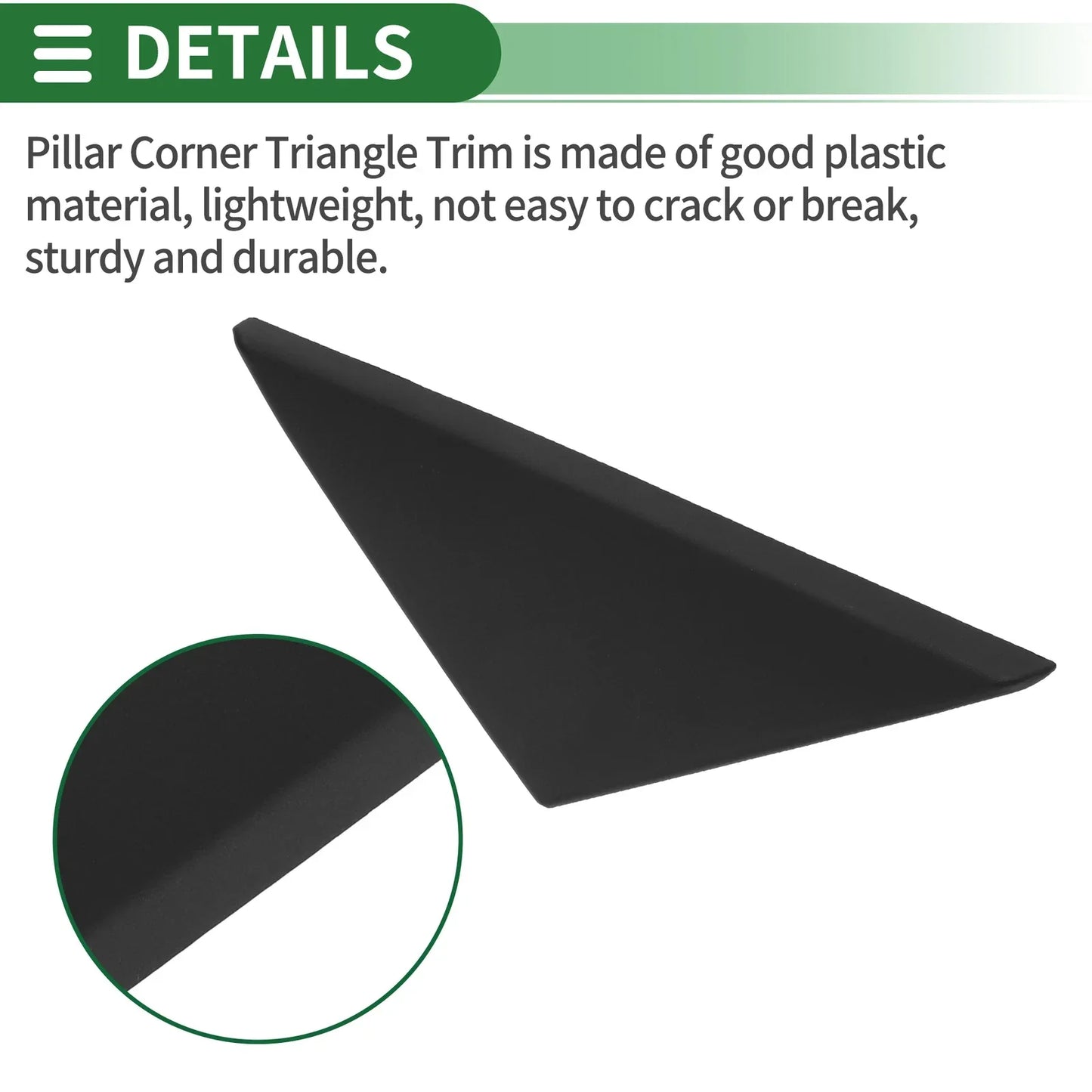 Front Left Side Door Pillar Window Trim for Hyundai Tuscani (2001-2009)