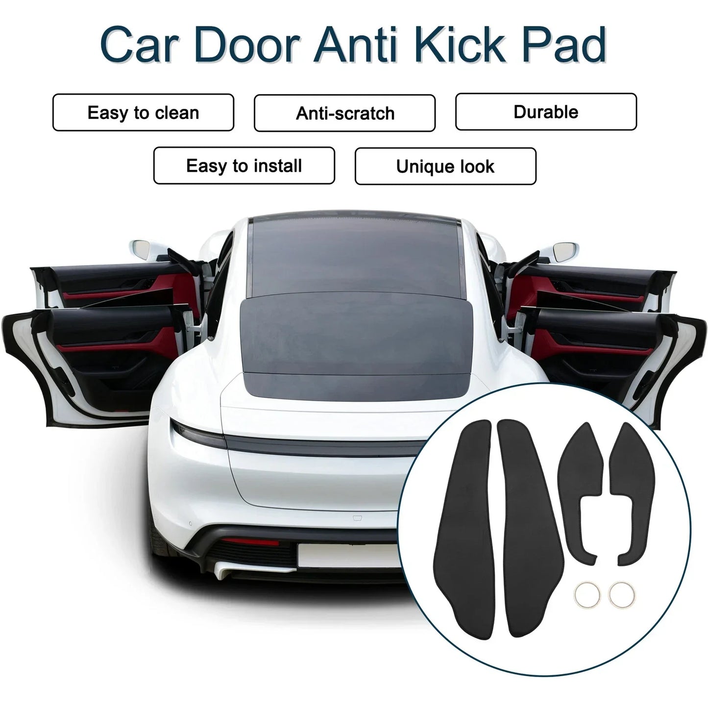 Car Door Anti Kick Pad Protector for Lexus ES ES350 ES300h (2013-2016)