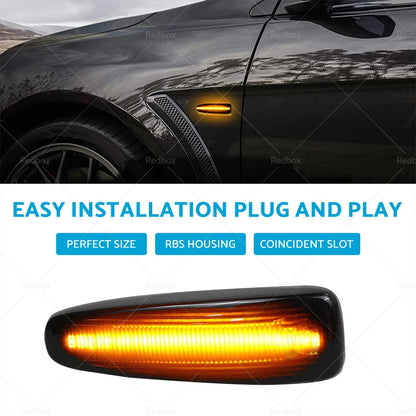 LED Side Marker Indicator Light for Mitsubishi Lancer Evolution Mirage (2003-2015)