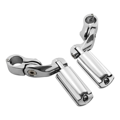 1.25" Short Angled Highway Engine Guards Foot Pegs for Harley Yamaha