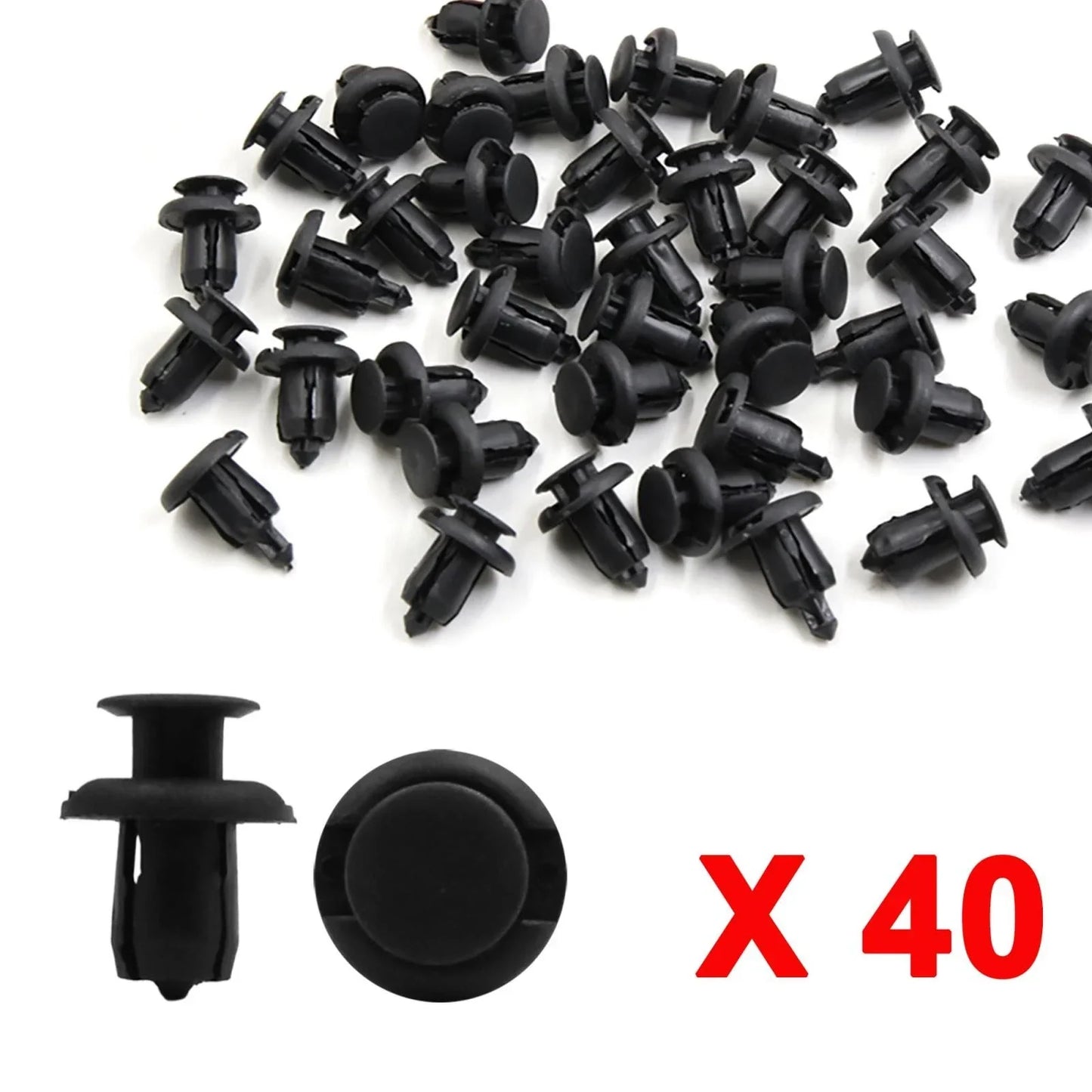 40 x Plastic Rivets Bumper Clips with Fastener Remover for Honda