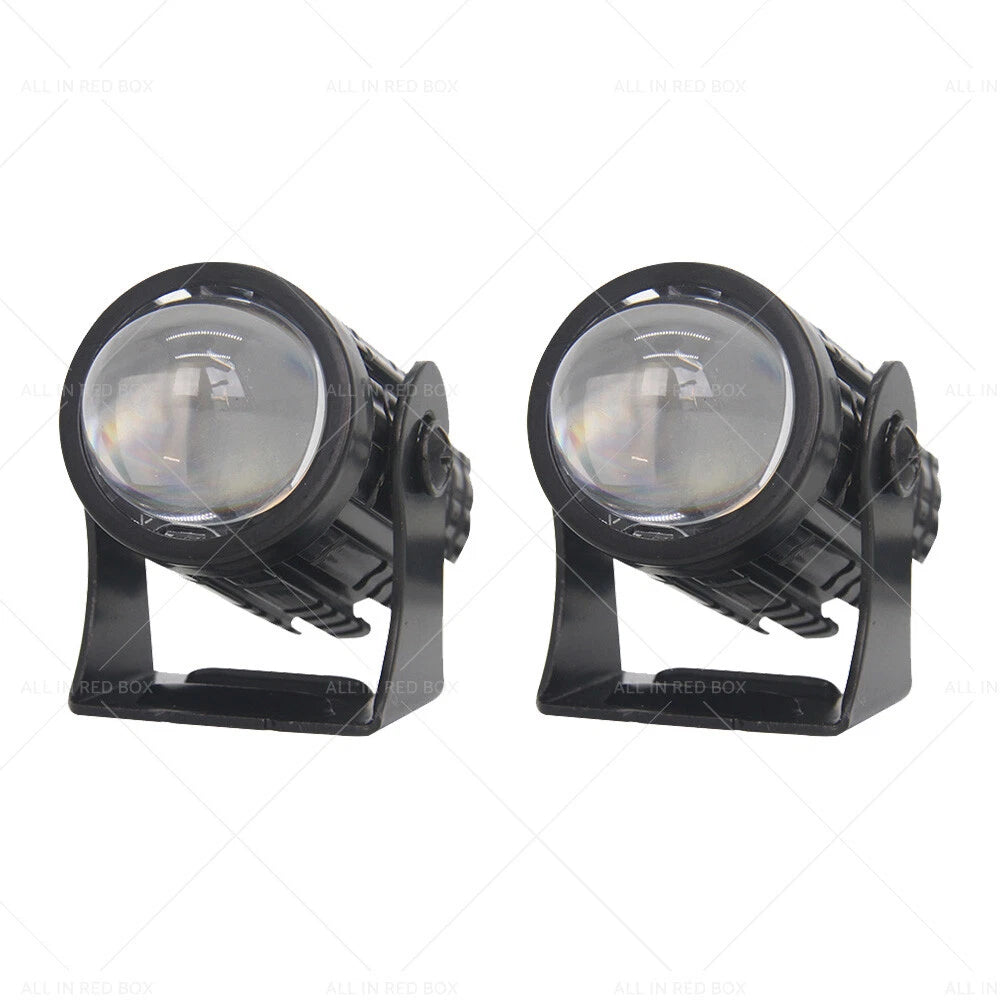 LED Motorcycle Headlight Spot Lights for Car Driving Fog Lamp Yellow White (12-24V)