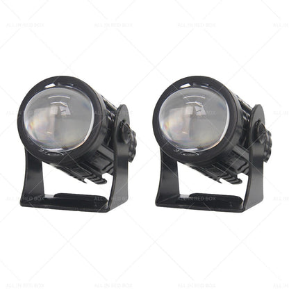 LED Motorcycle Headlight Spot Lights for Car Driving Fog Lamp Yellow White (12-24V)