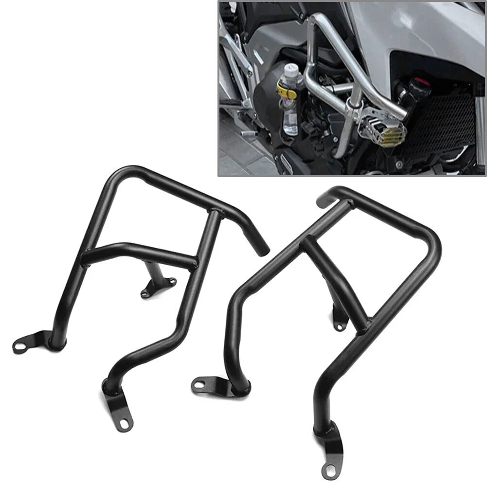 Black Engine Guard Crash Bar Protector for Honda NC750X (2021-2023)