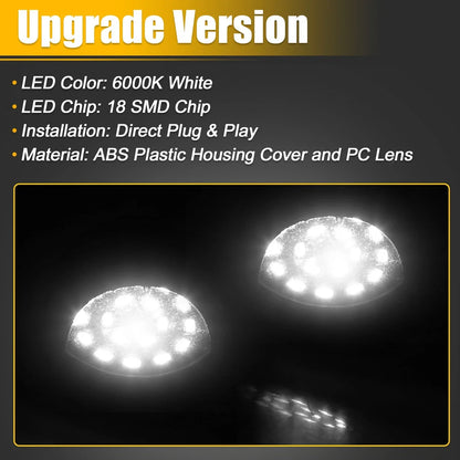 2 x LED License Plate Light Assembly for Dodge RAM 1500 (2019-2023)